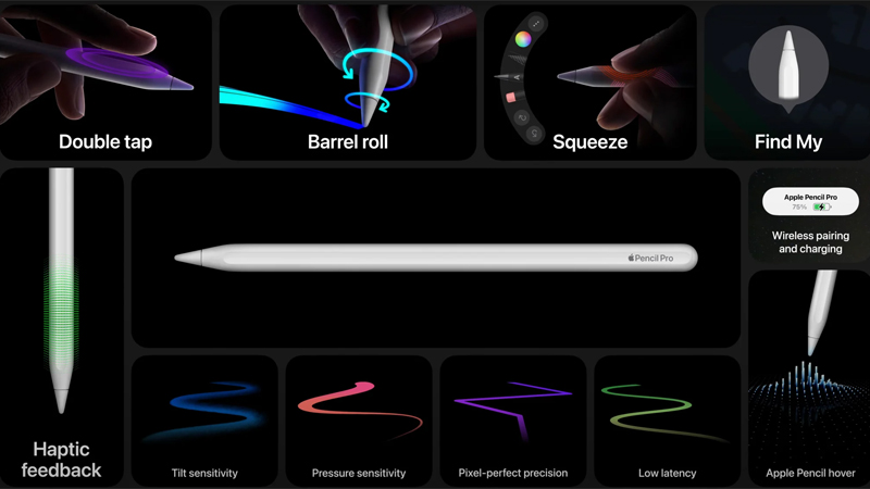 Apple Pencil Pro được tích hợp Find My