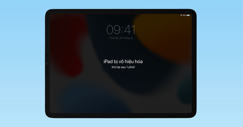 iPad không khả dụng khi nhập sai mật khẩu năm lần liên tiếp