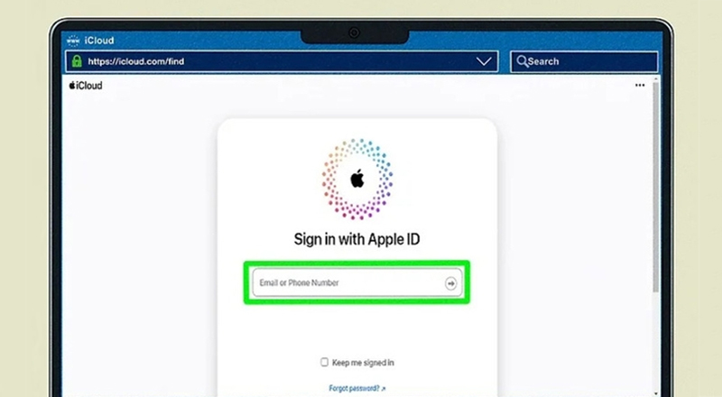 Nhập tài khoản Apple ID