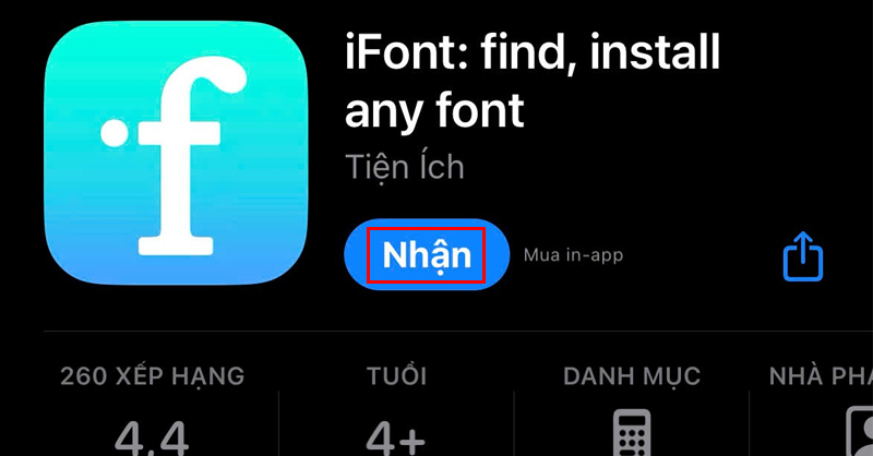 Tải ứng dụng iFont từ App Store để đổi phông chữ cho iPad