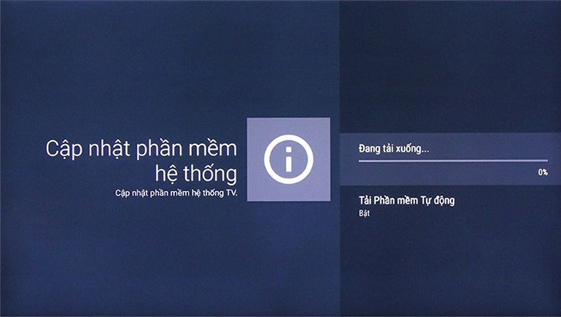 Cập nhật phần mềm tivi