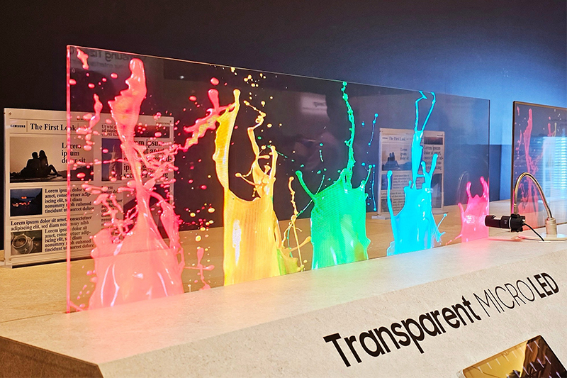 Màn hình trong suốt Transparent Micro LED của Samsung tại CES 2024