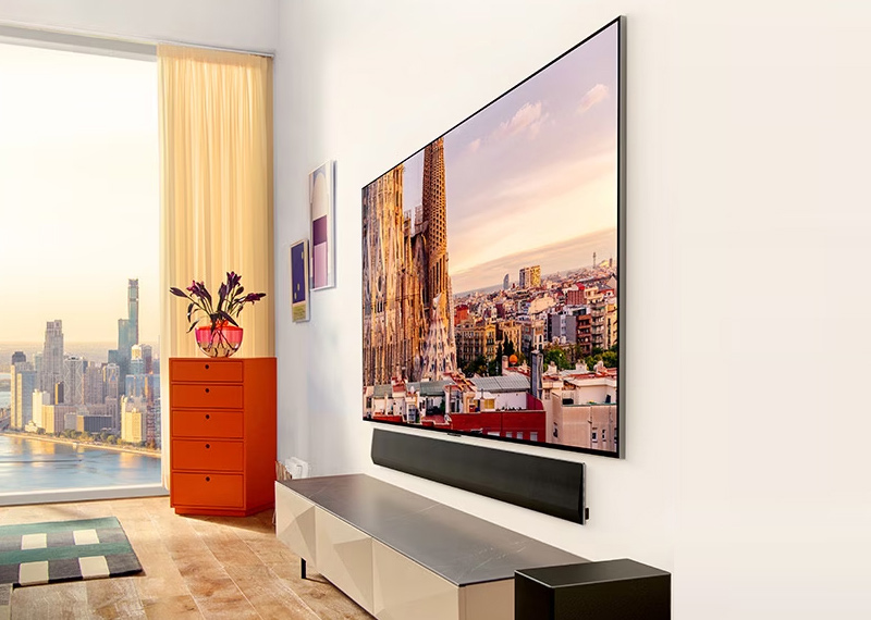 Thiết kế tivi LG OLED mỏng giúp bạn treo tường dễ dàng