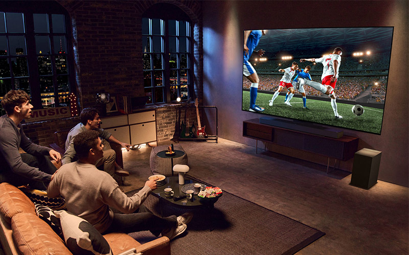 Tivi OLED hiển thị rõ ràng những chuyển động nhanh khi bạn xem thể thao