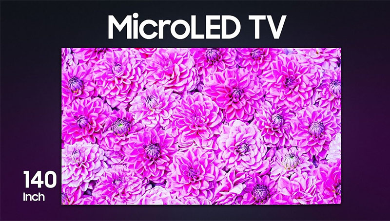 TV Micro LED Samsung 2024 có màn hình lớn nhất lên đến 140 inch