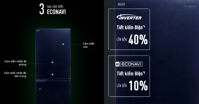 Công nghệ cảm biến Econavi trên tủ lạnh Panasonic