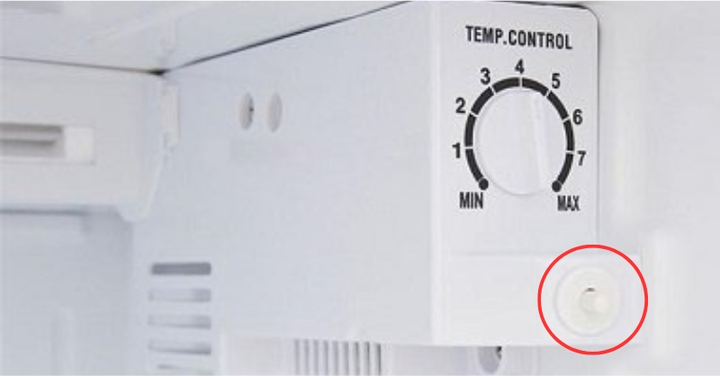 Công tắc đèn bị hỏng làm đèn tủ lạnh không sáng