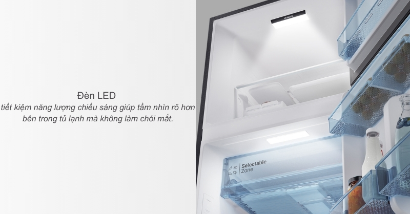 Đèn LED chiếu sáng bên trong tủ lạnh Hitachi