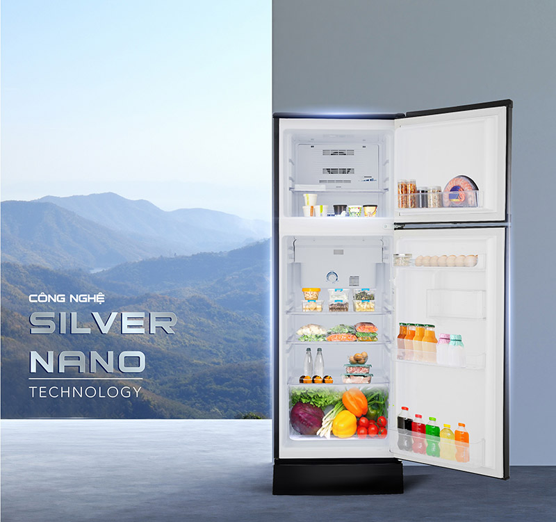 Hệ thống kháng khuẩn Silver Nano trên tủ lạnh Funiki