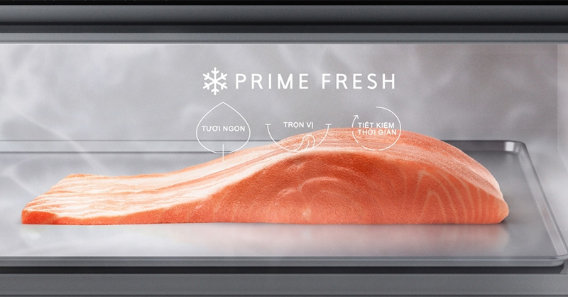Ngăn đông mềm Prime Fresh giữ thực phẩm tươi ngon đến 7 ngày