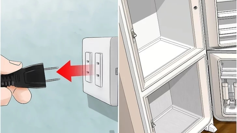 Ngắt kết nối điện để rã đông tủ lạnh an toàn