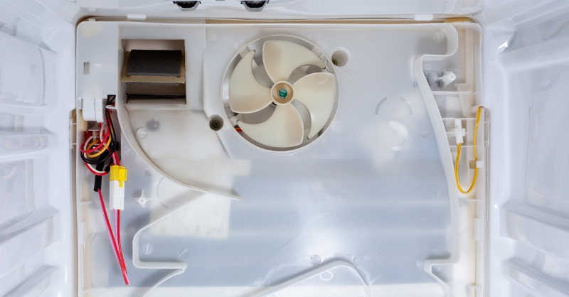 Quạt gió hỏng khiến tủ lạnh không đông đá