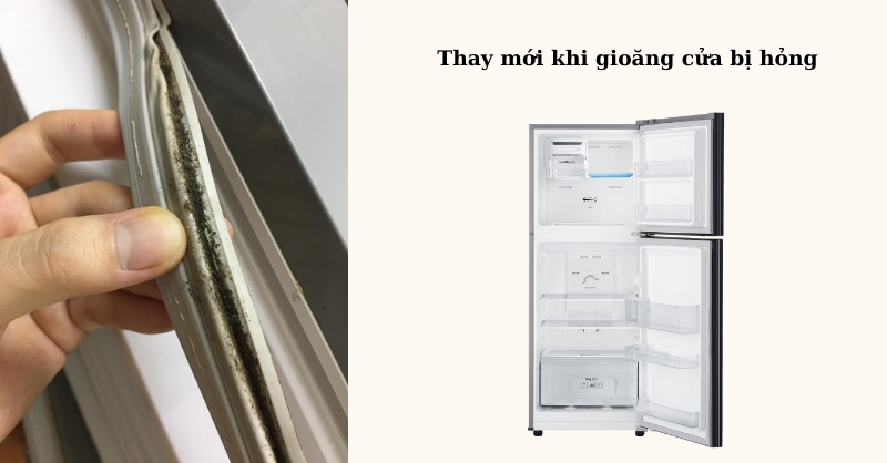 Thay mới khi gioăng cửa bị hỏng