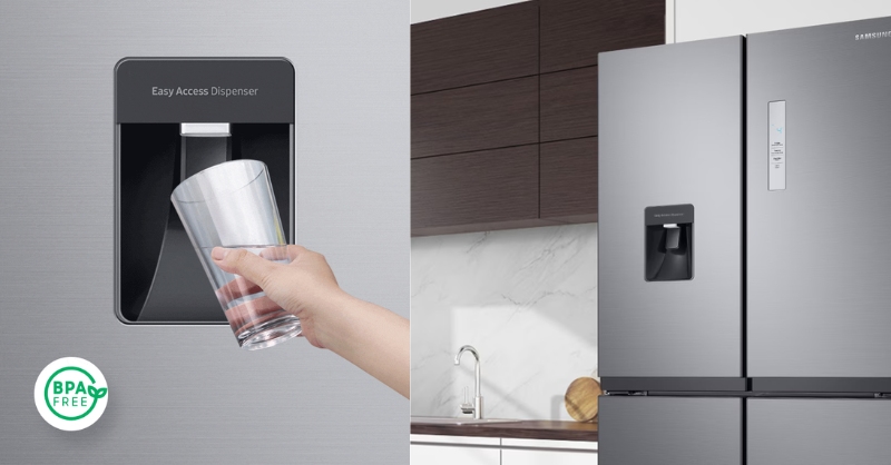 Tủ lạnh lấy nước ngoài là dòng tủ lạnh được trang bị lấy nước