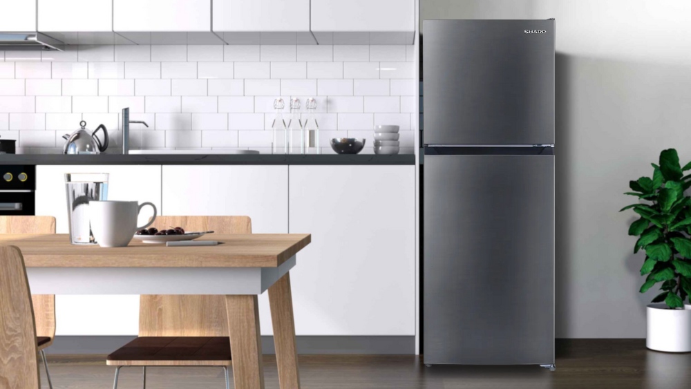 Tủ Lạnh Sharp Inverter 197 Lít SJ-X215V-SL tối giản