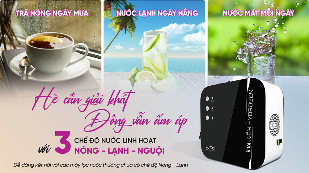 3 chế độ nước linh hoạt, đáp ứng mọi nhu cầu sử dụng nước