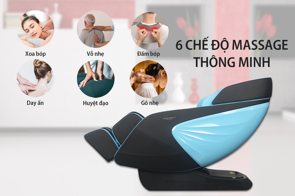 6 chế độ massage của Poongsan MCP-502