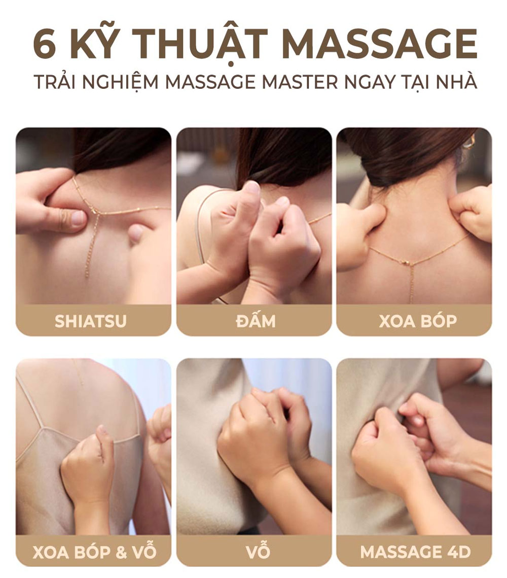 6 kỹ thuật massage của Poongsan MCP-141