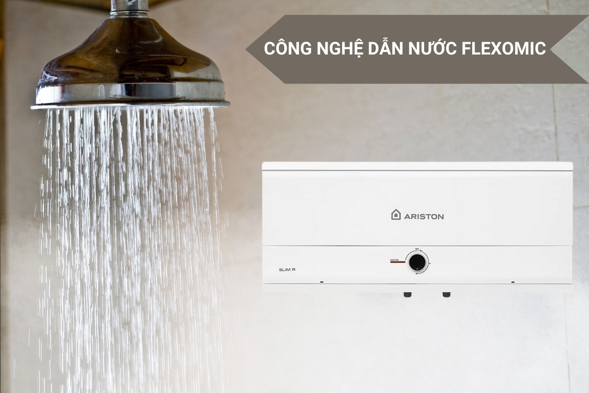 Ariston SLIM3 30 R MT có công nghệ dẫn nước Flexomix