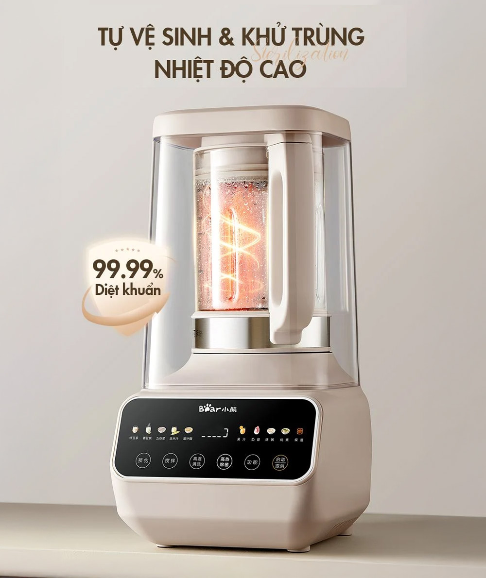 Bear PBJ-D08T1 trang bị chức năng tự vệ sinh