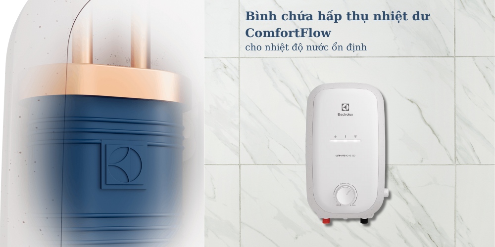 Bình chứa hấp thụ nhiệt dư ComfortFlow duy trì nhiệt độ ổn định