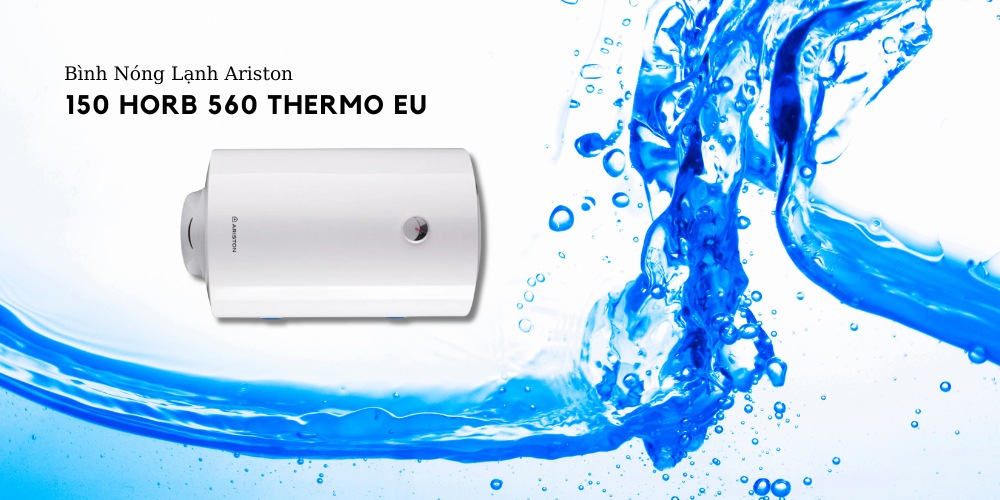 Bình nóng lạnh Ariston 150 HORB 560 THERMO EU thiết kế gọn gàng