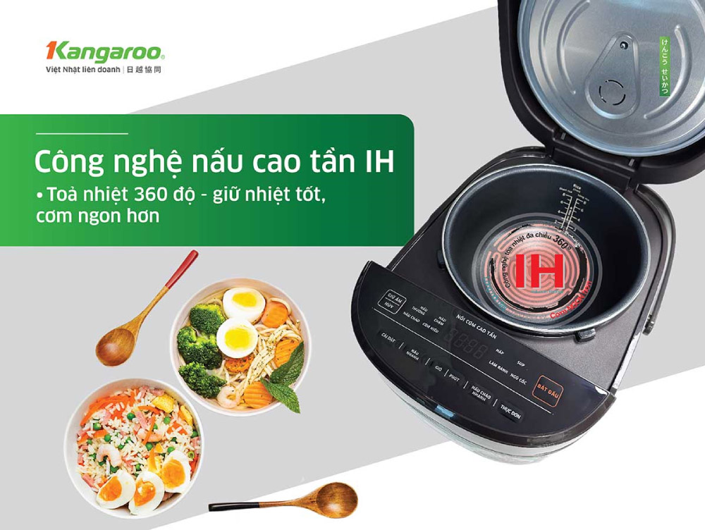 Công nghệ nấu cao tần IH giúp cơm chín đều, thơm ngon