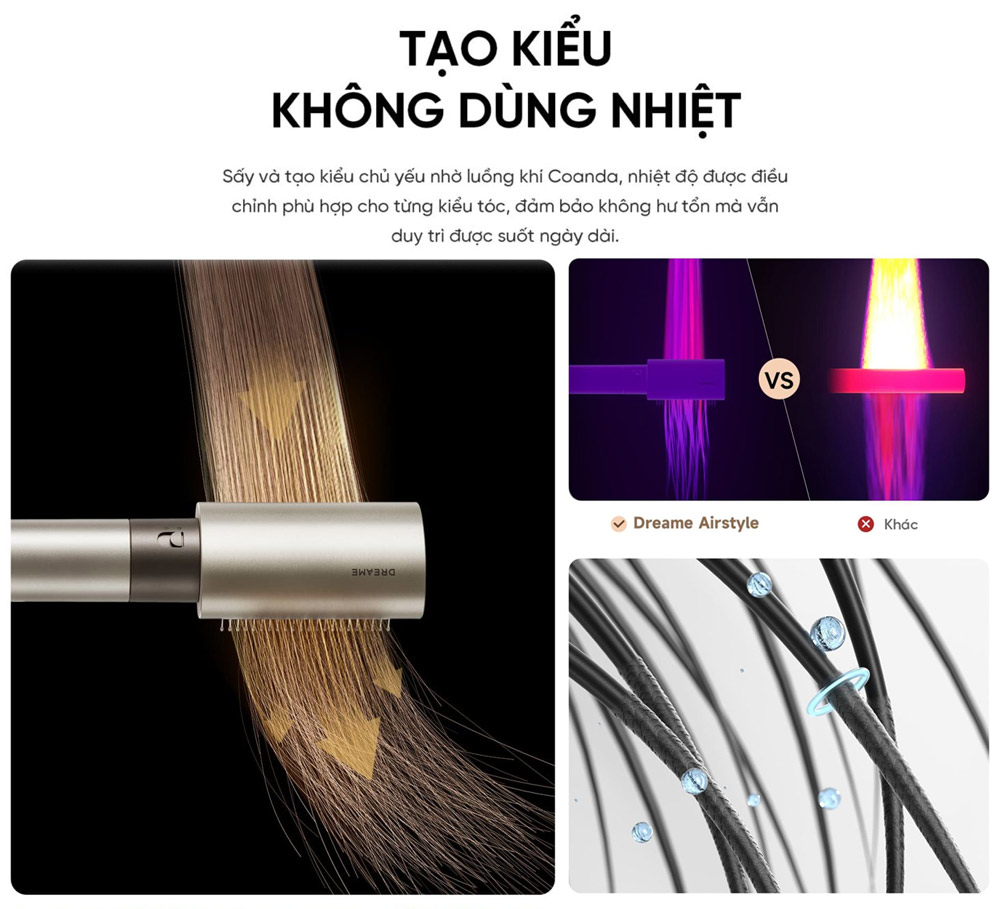 Dreame AMF17A tạo kiểu không dùng nhiệt