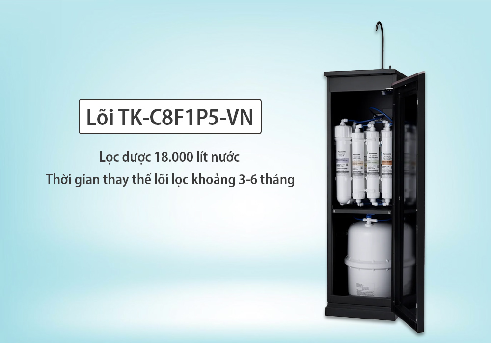 Lõi TK-C8F1P5-VN lọc được 18.000 lít nước