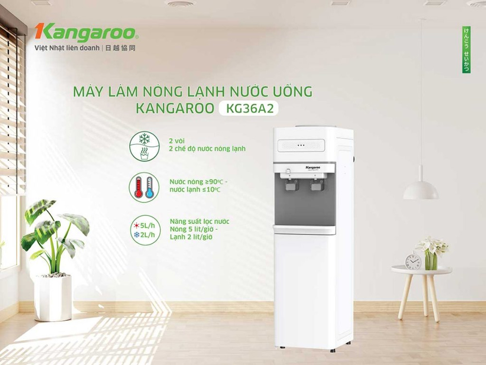 Máy làm nóng lạnh nước uống Kangaroo KG36A2