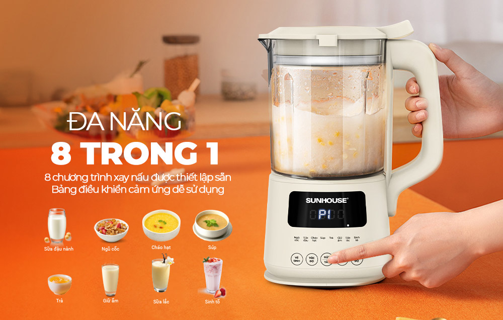 8 chương trình nấu tiện dụng