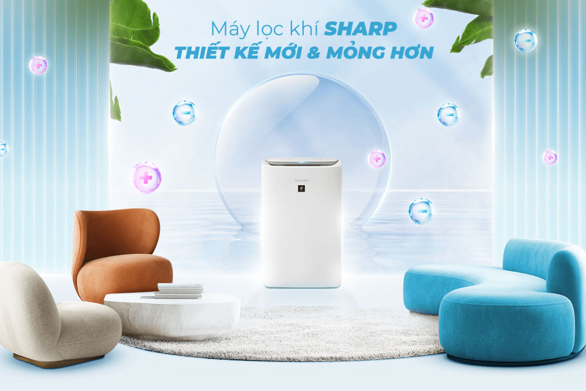 Máy lọc không khí và tạo ẩm Sharp KI-N50V-W 51W