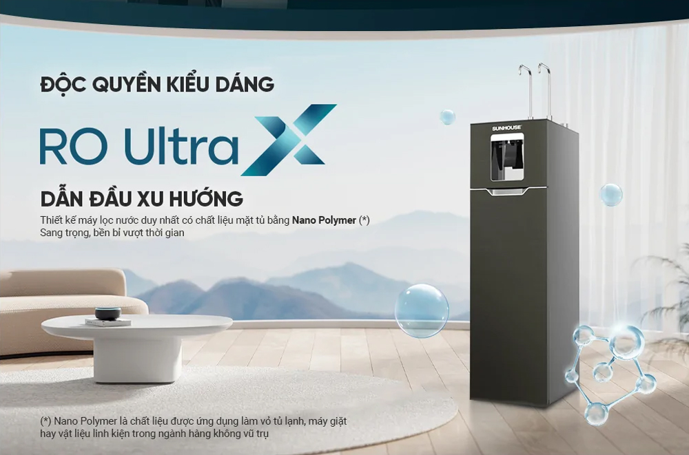 Máy lọc nước RO nóng nguội lạnh Hydrogen Sunhouse UltraX SHA76668SH 11 Lõi