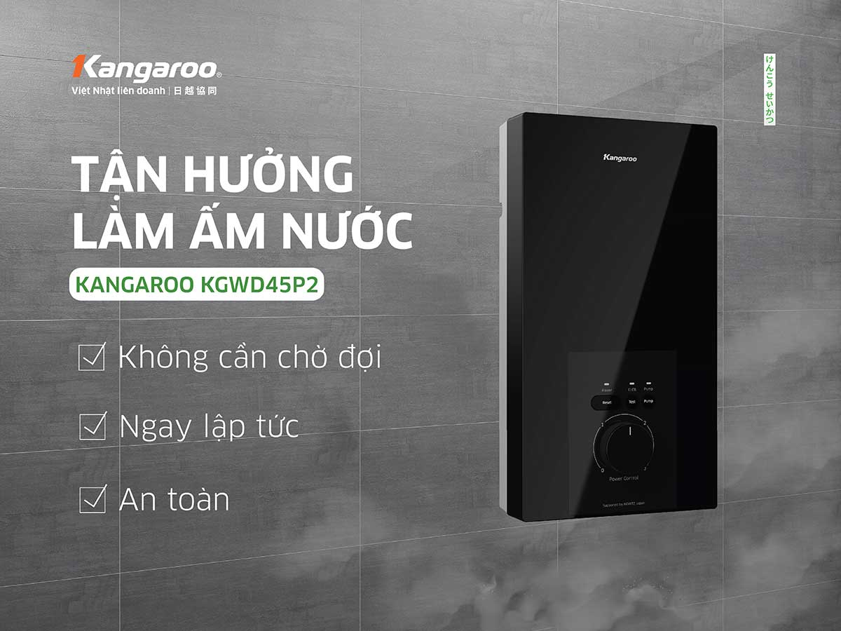 Máy nước nóng trực tiếp Kangaroo KGWD45P2