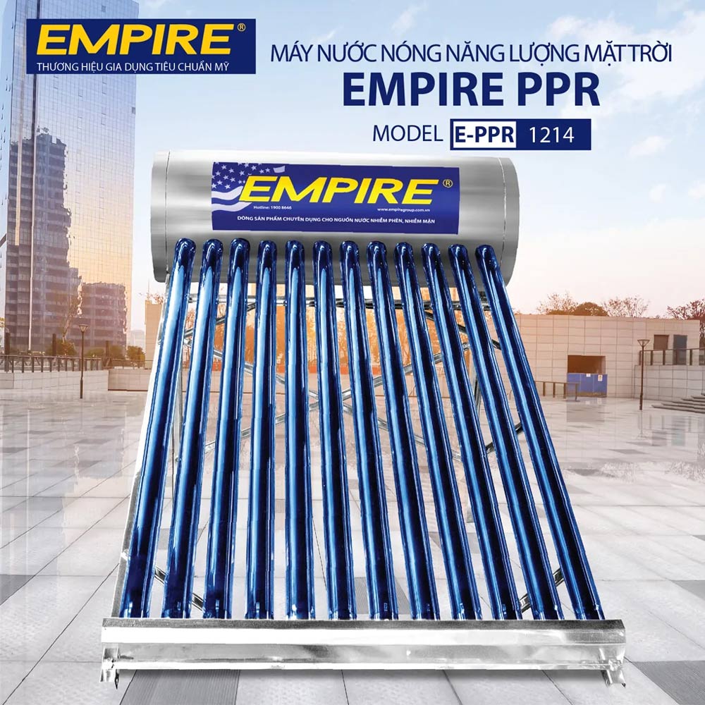 Máy nước nóng năng lượng mặt trời Empire PPR 1214 140 Lít