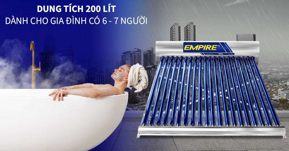 Máy nước nóng Empire Titan EPNL TT-2020 dung tích 200 lít