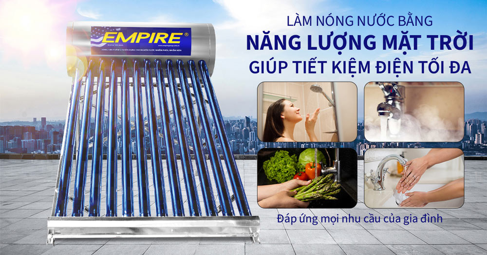 Máy nước nóng Empire PPR 1214 tiết kiệm điện tối đa