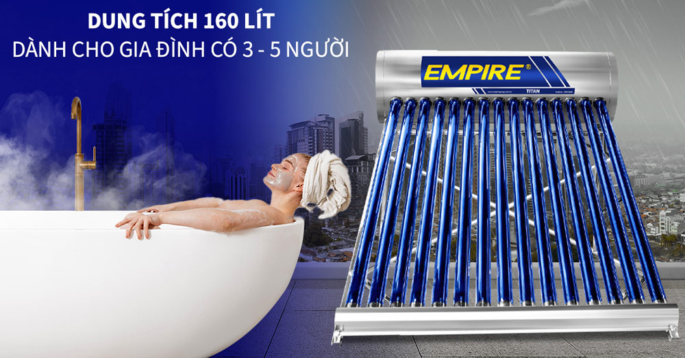 Máy nước nóng Empire Titan EPNL-TT1516 dung tích 160 Lít 