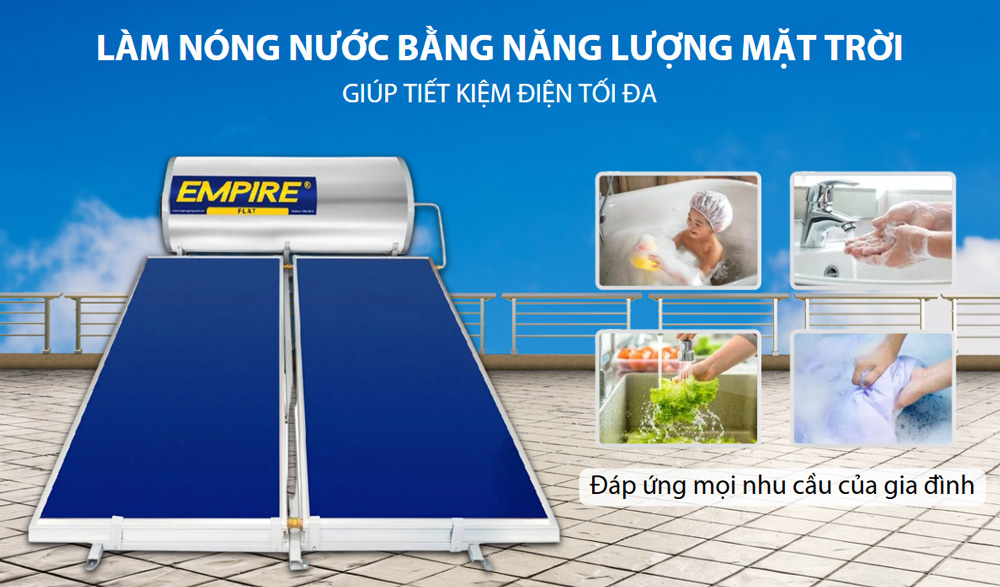 Máy nước nóng Empire E-PLAT 300 tiết kiệm điện tối đa