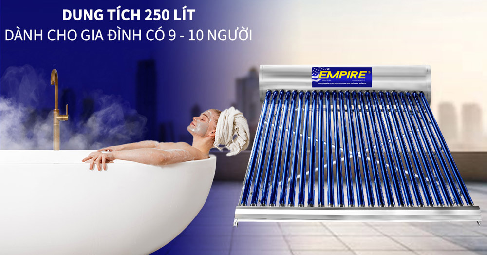 Máy nước nóng Empire PPR 2425 dung tích 250 lít