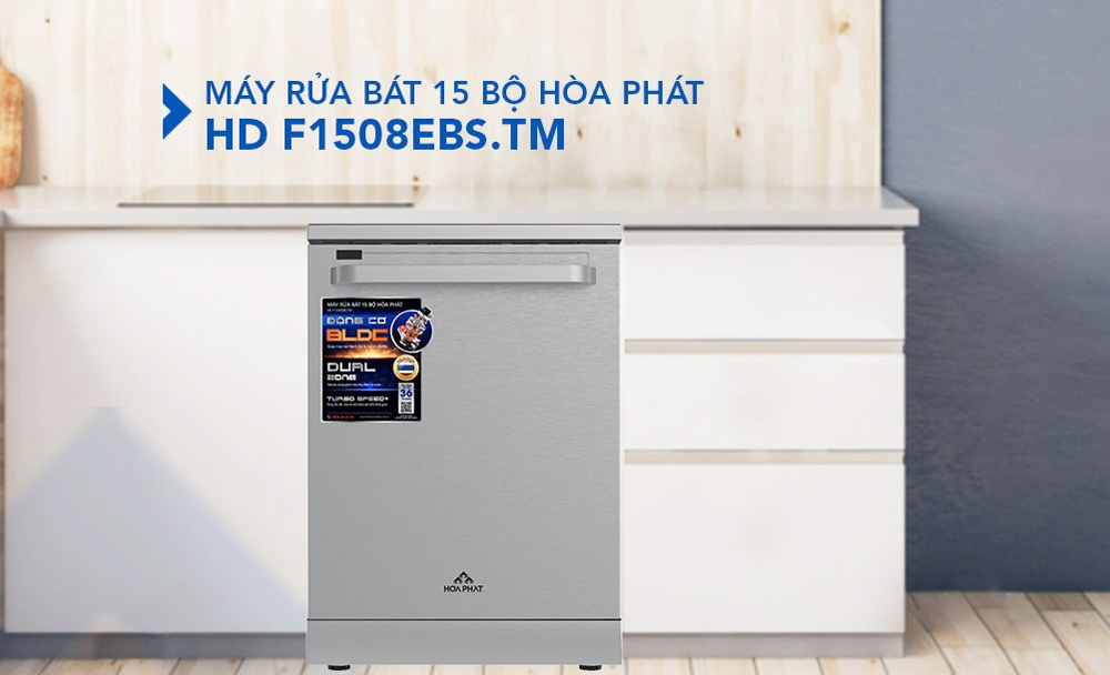 Máy rửa bát Hòa Phát 15 Bộ HD F1508EBS.TM