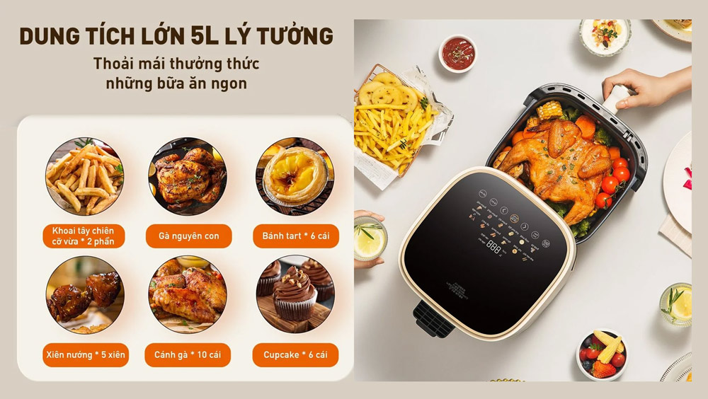 Nồi chiên Joyoung JAF-566 dung tích 5 lít