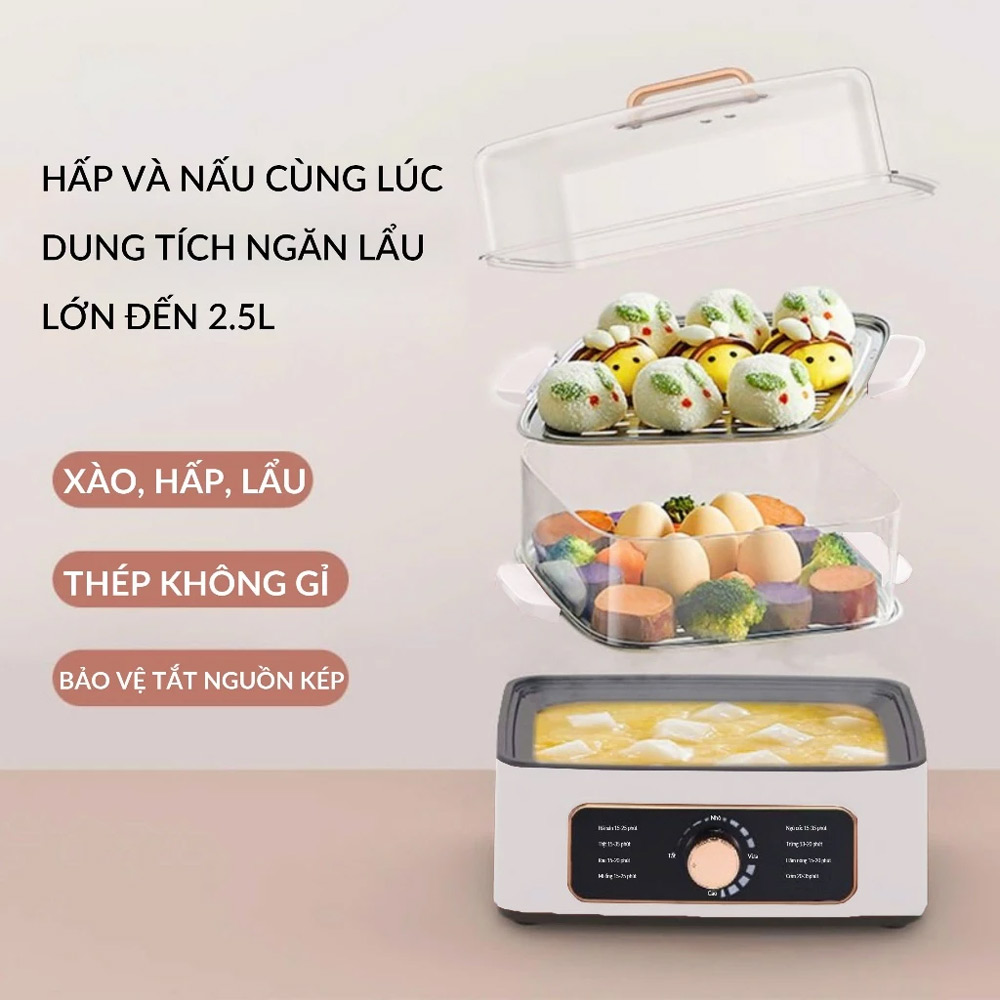 Nồi lẩu hấp Perfect PF-LH12 dung tích lớn