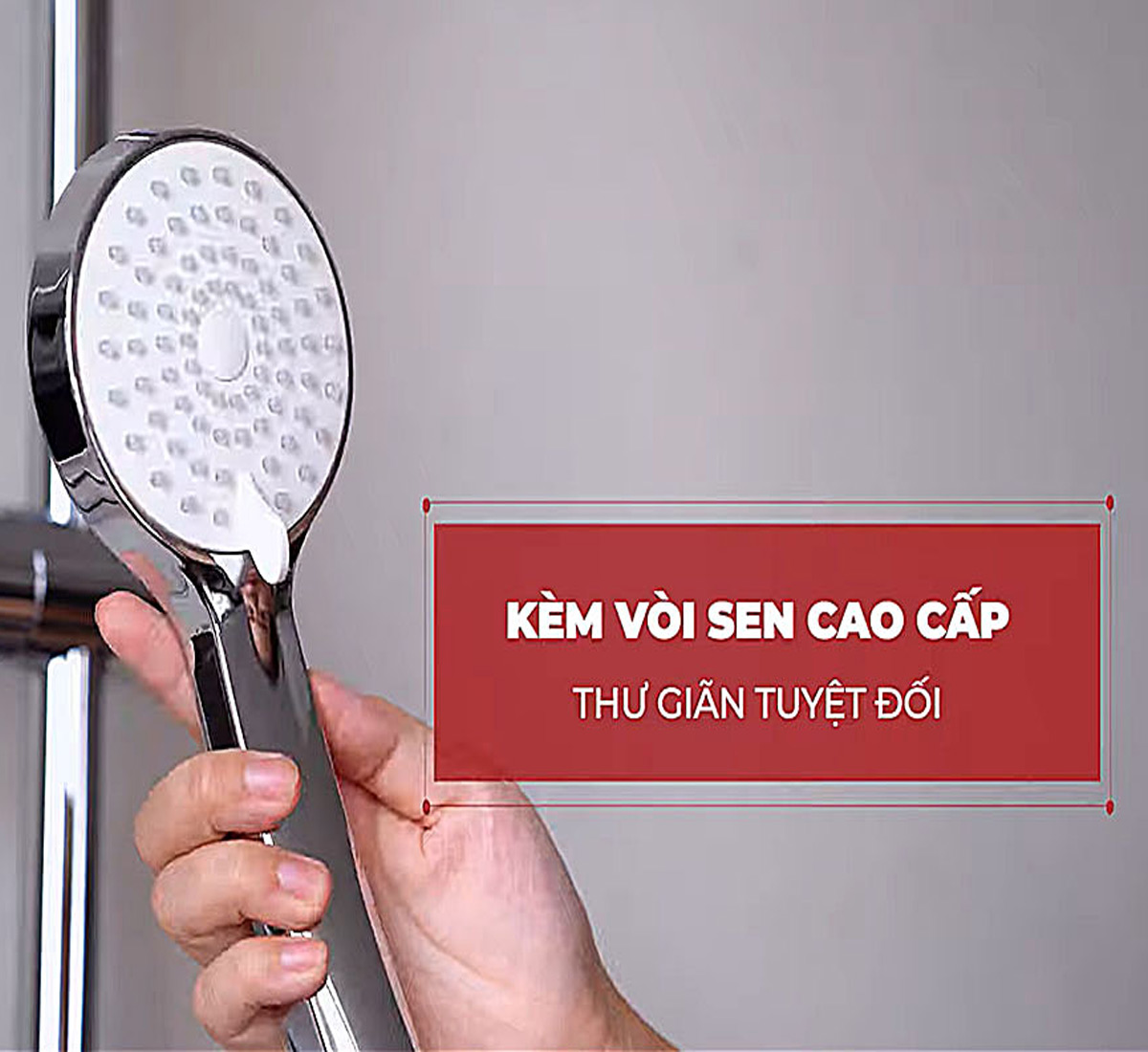 Rapido STERN RIG-SP4.5 đi kèm vòi sen bằng nhựa mạ Crom