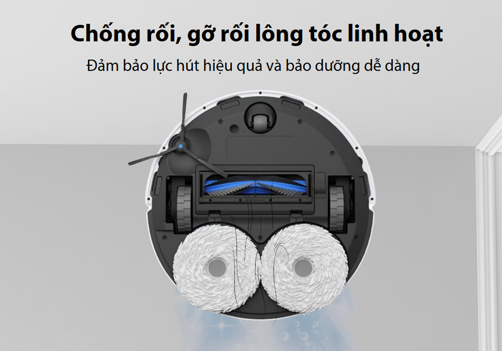 Robot Ecovacs Deebot N30 Pro chống rối lông tóc