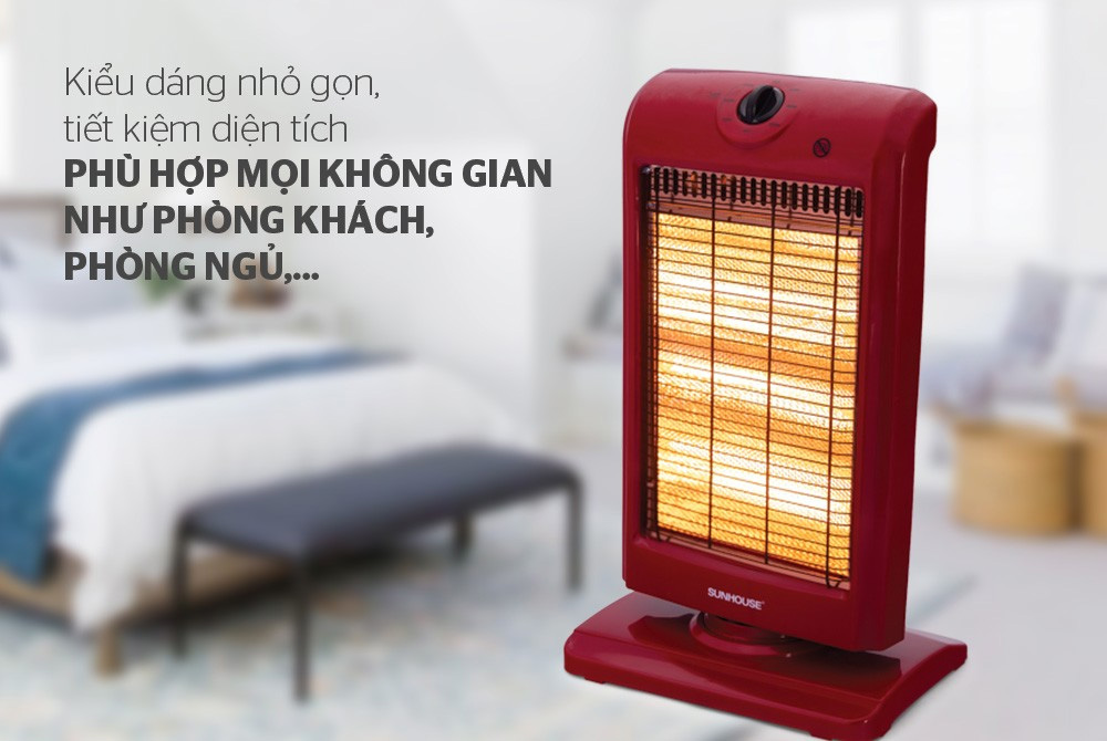 Sưởi điện 3 bóng Halogen Sunhouse SHD7016