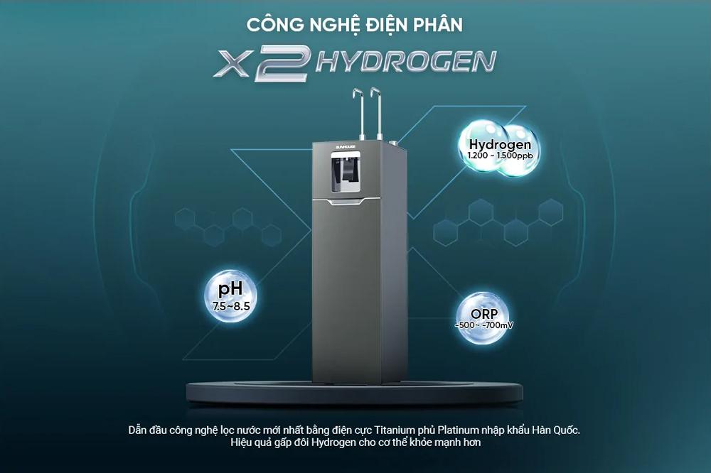 Tạo nước giàu Hydrogen cho cơ thể khỏe mạnh