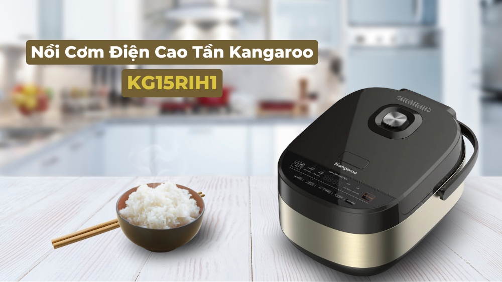 Thiết kế Nồi Cơm Điện Cao Tần Kangaroo KG15RIH1 1.5 Lít