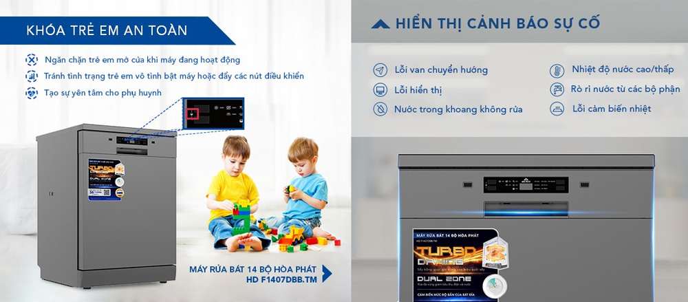 Tính năng an toàn HD F1407DBB.TM