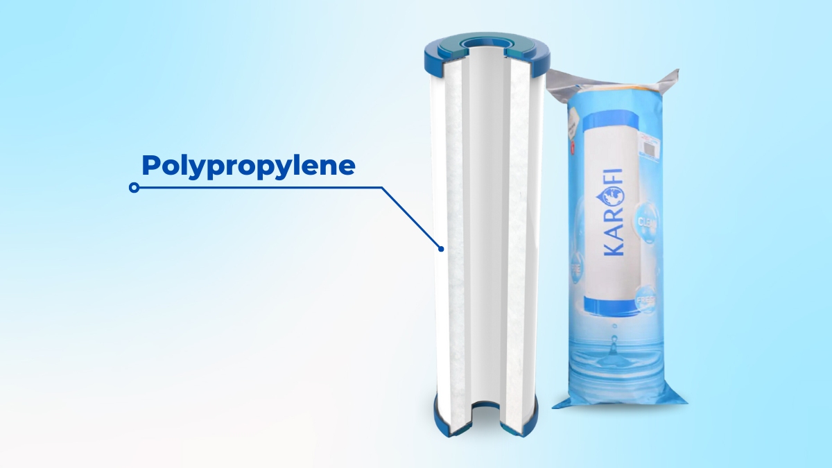 Lõi lọc được hoàn thiện bằng vật liệu polypropylene có độ bền cao